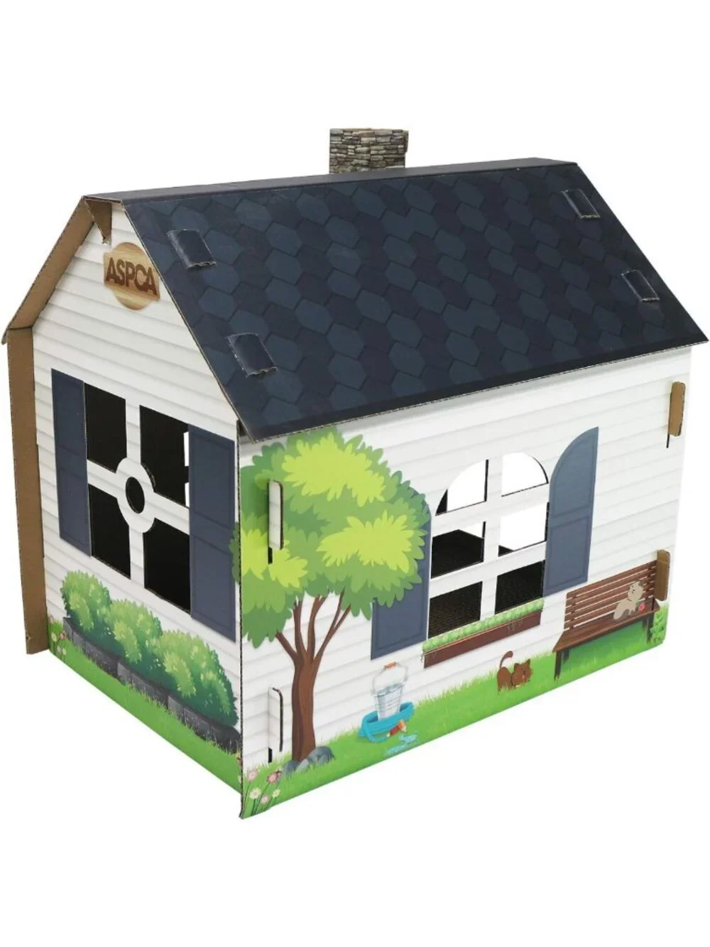 Cozy Cat House Hideaway Playhouse with Scratching Pad - 19